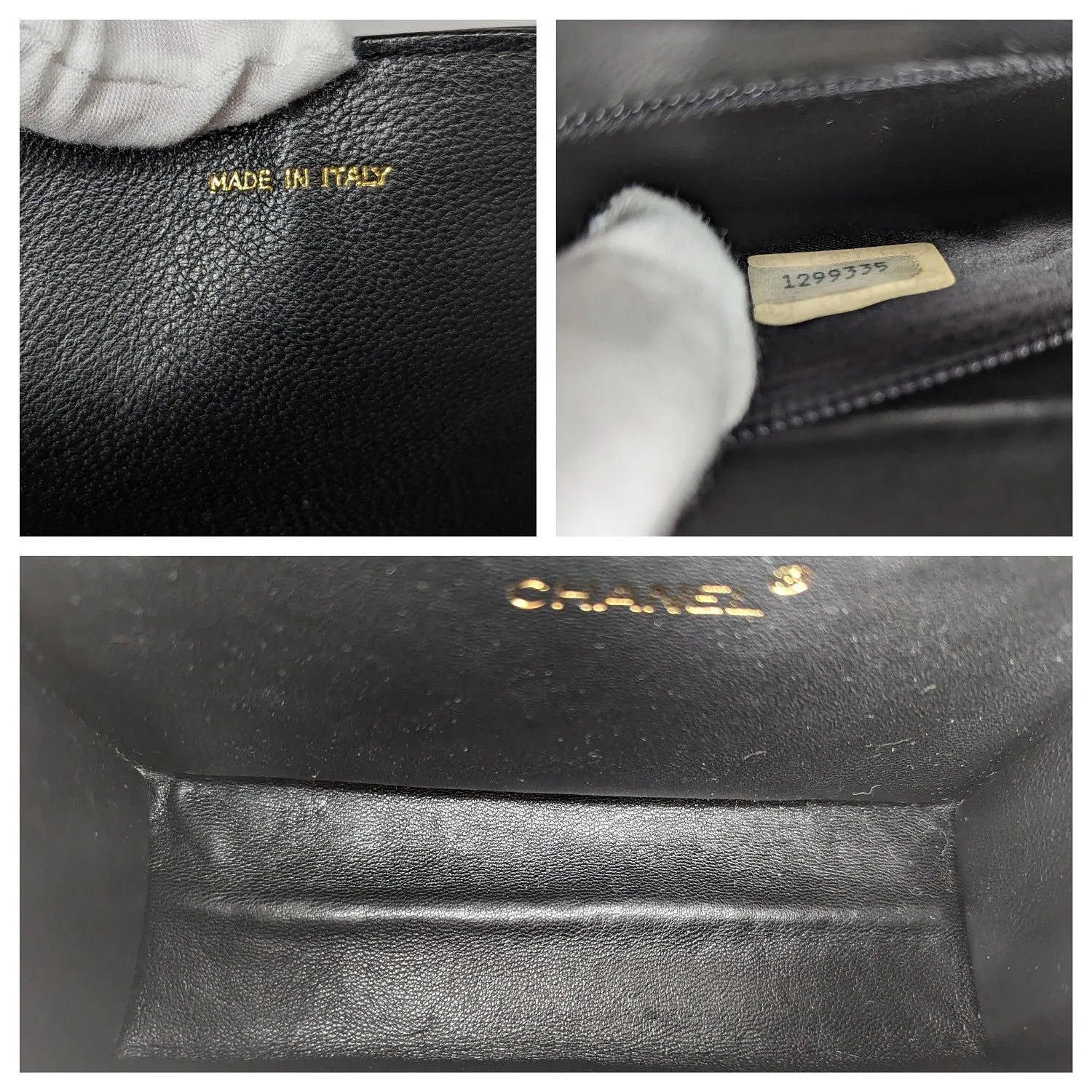 Chanel Vintage Patent Leather Quilted Cc Tassel Flap Bag