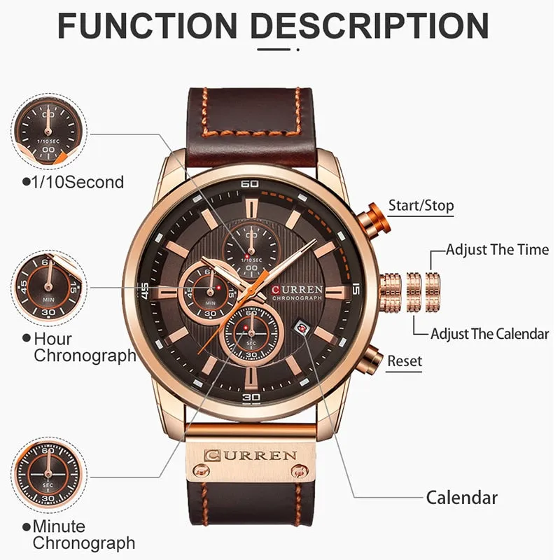Chrono Military Sports Watch for Men