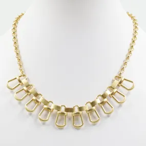 Contemporary chain collar style necklace