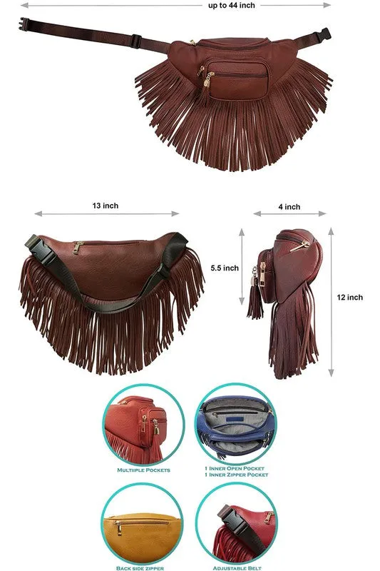 Cowgirl Fringe Tassel Bum Bag