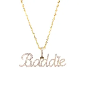 Custom Diamond “Baddie” Name Plate