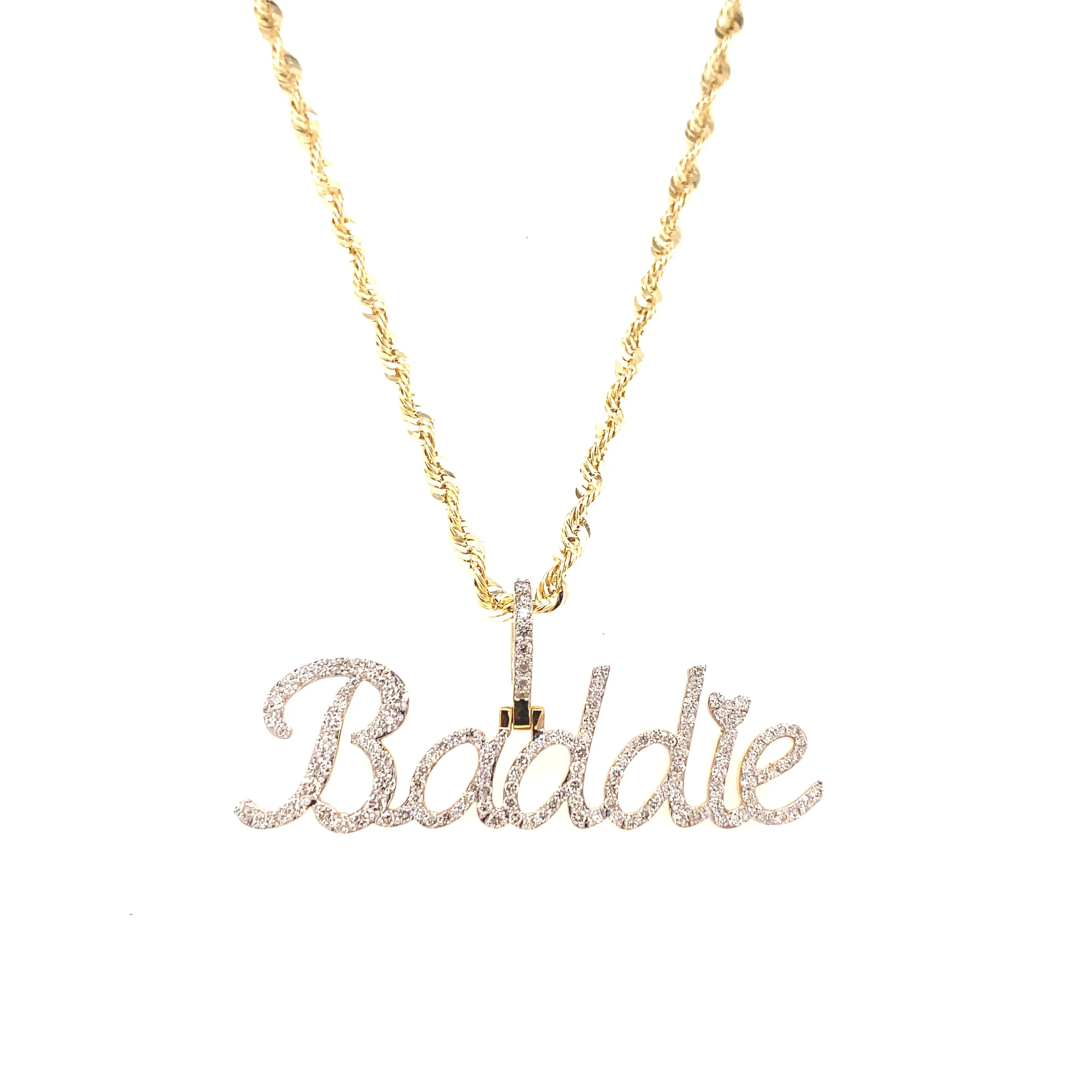 Custom Diamond “Baddie” Name Plate