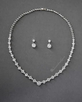 CZ Necklace and Earring Set