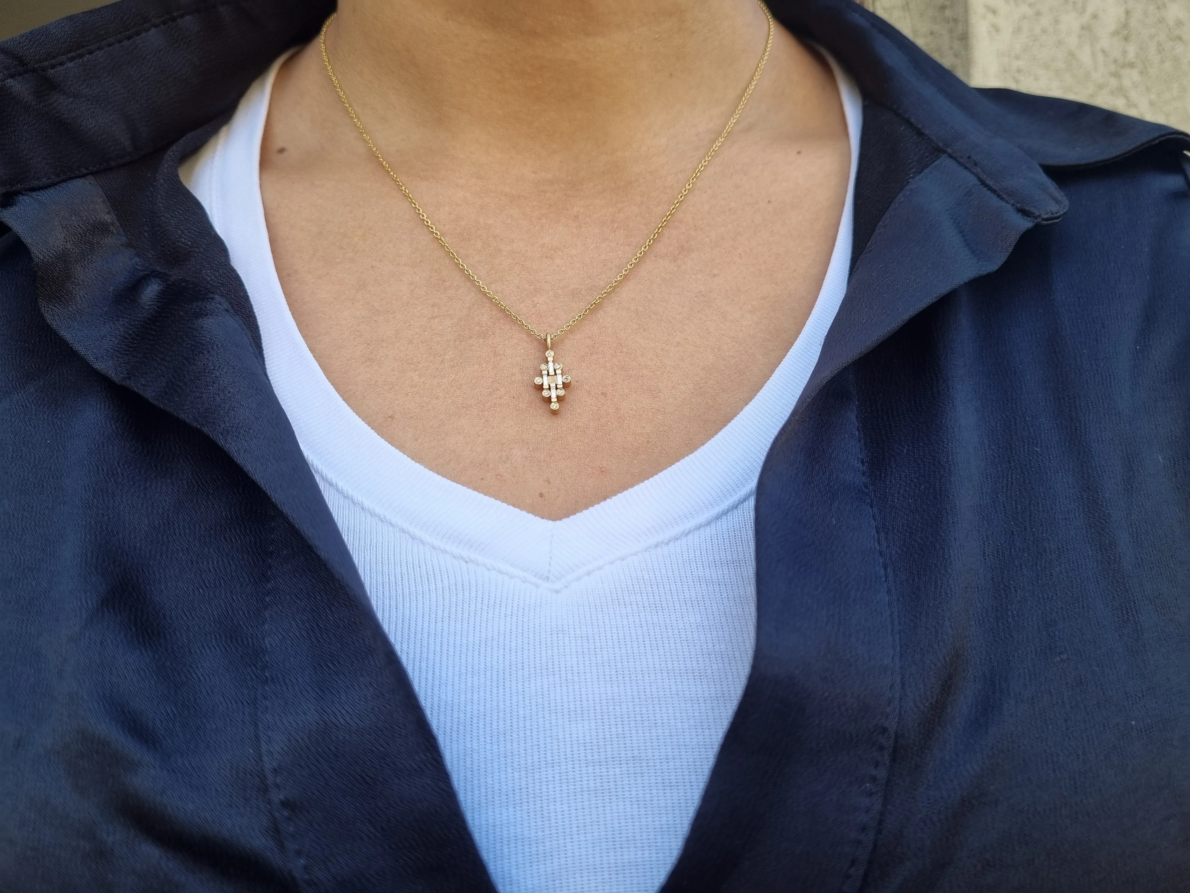 Diamond Necklace 18k Gold