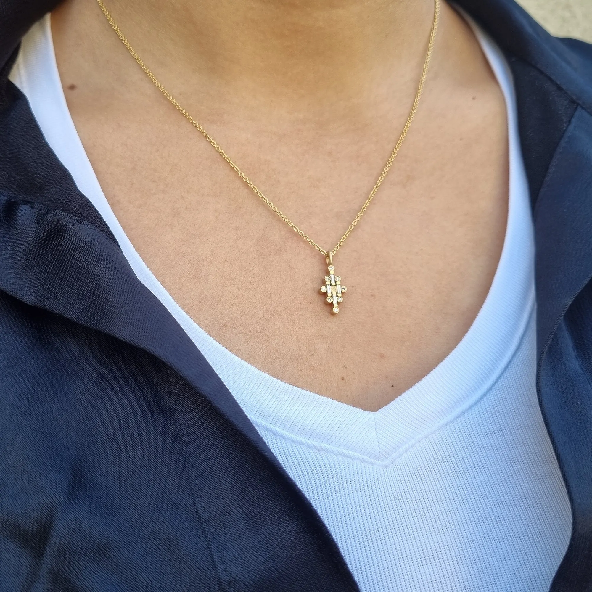 Diamond Necklace 18k Gold