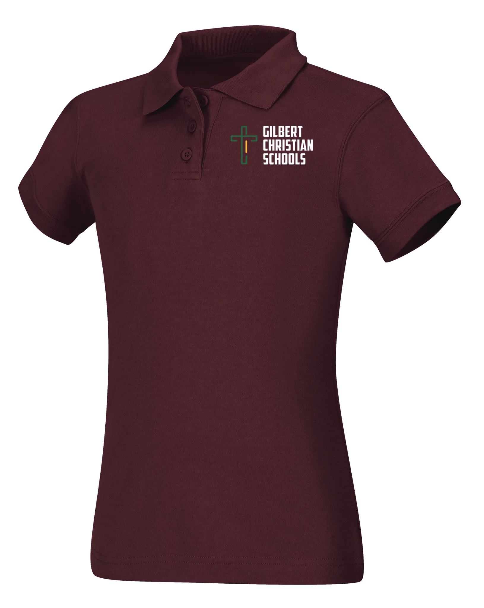 Discounted Juniors Short Sleeve Fitted Interlock Polo