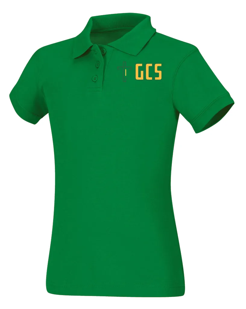 Discounted Juniors Short Sleeve Fitted Interlock Polo