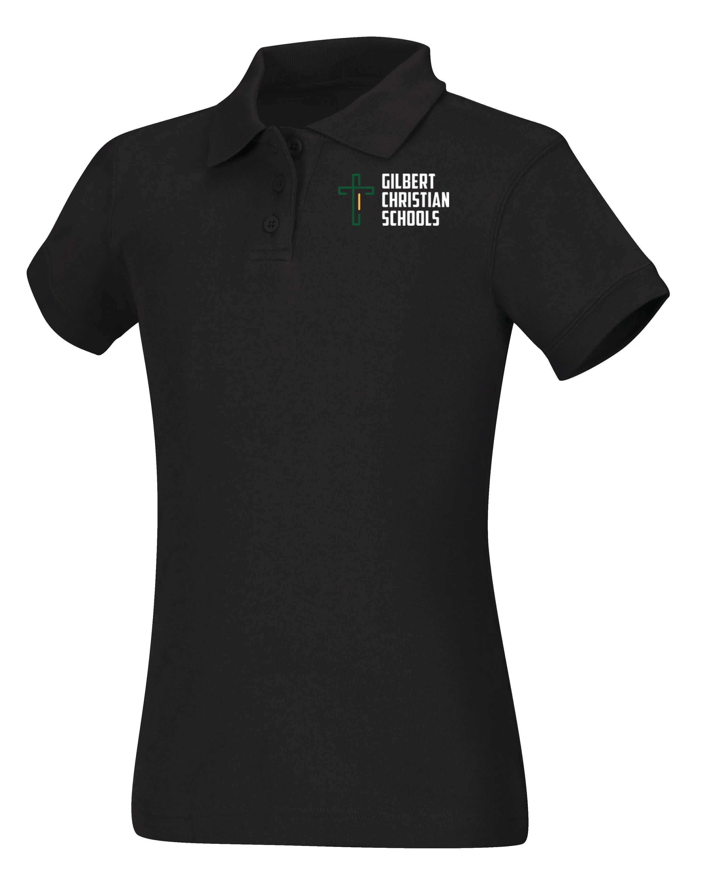 Discounted Juniors Short Sleeve Fitted Interlock Polo