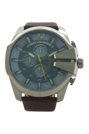 dz4281 chronograph brown leather strap watch by diesel -For Men