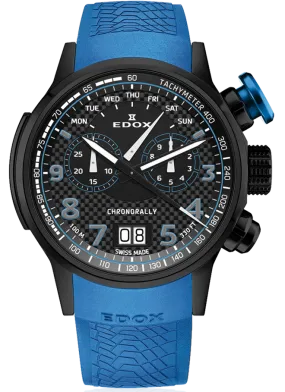 Edox Chronorally Chronograph 38001 TINNBU3 NIBU3