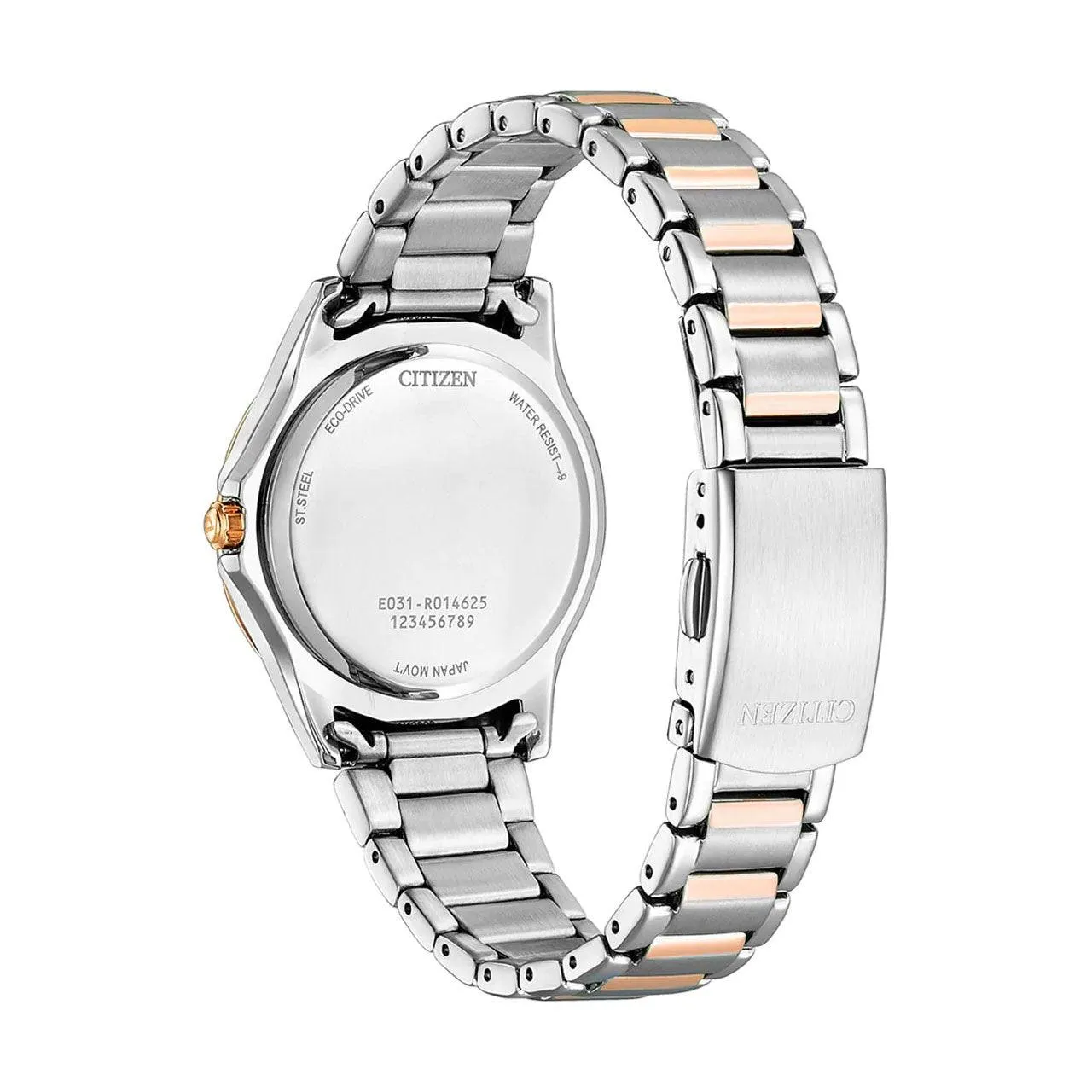 EM0946-58E - Ladies Stainless Two Tone Eco-Drive Watch
