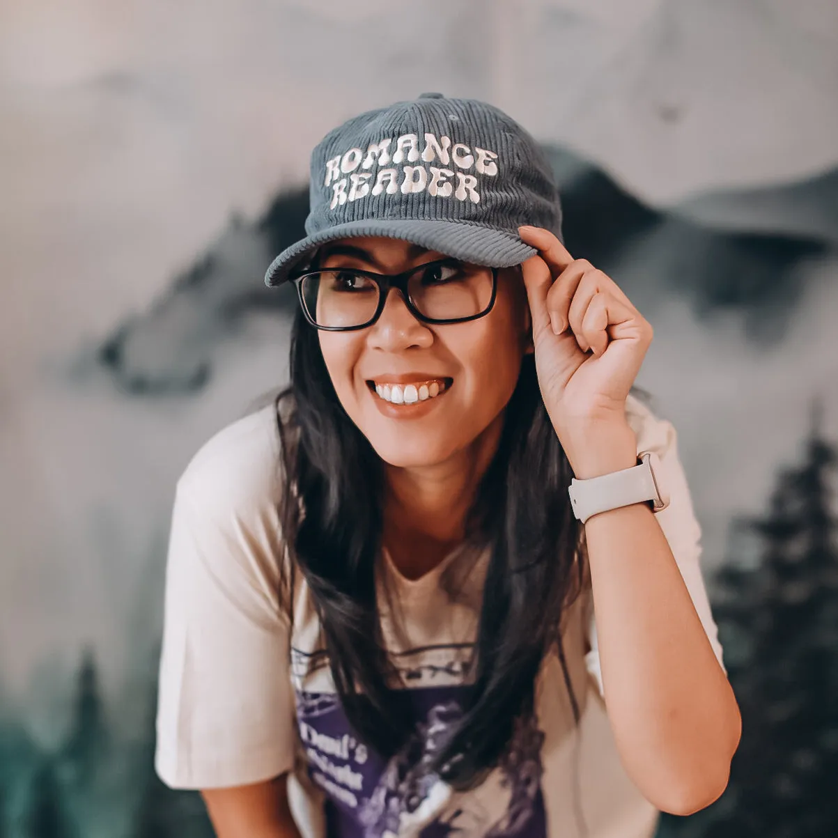 Embroidered Romance Reader Dad Hat