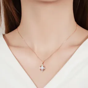 Fia Opal Necklace Sterling Silver