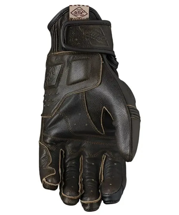 Five Kansas Leather Gloves Brown