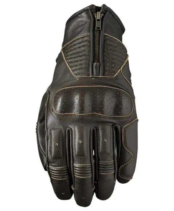 Five Kansas Leather Gloves Brown