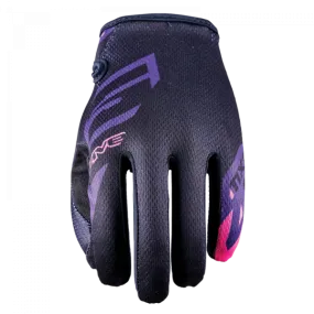 FIVE MXF 4 WOMENS SCRUB GLOVES - BLACK/PINK