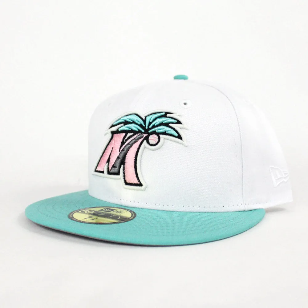 Fort Myers Miracle New Era 59fifty Fitted Hat (South Beach Color Gray Under Brim)