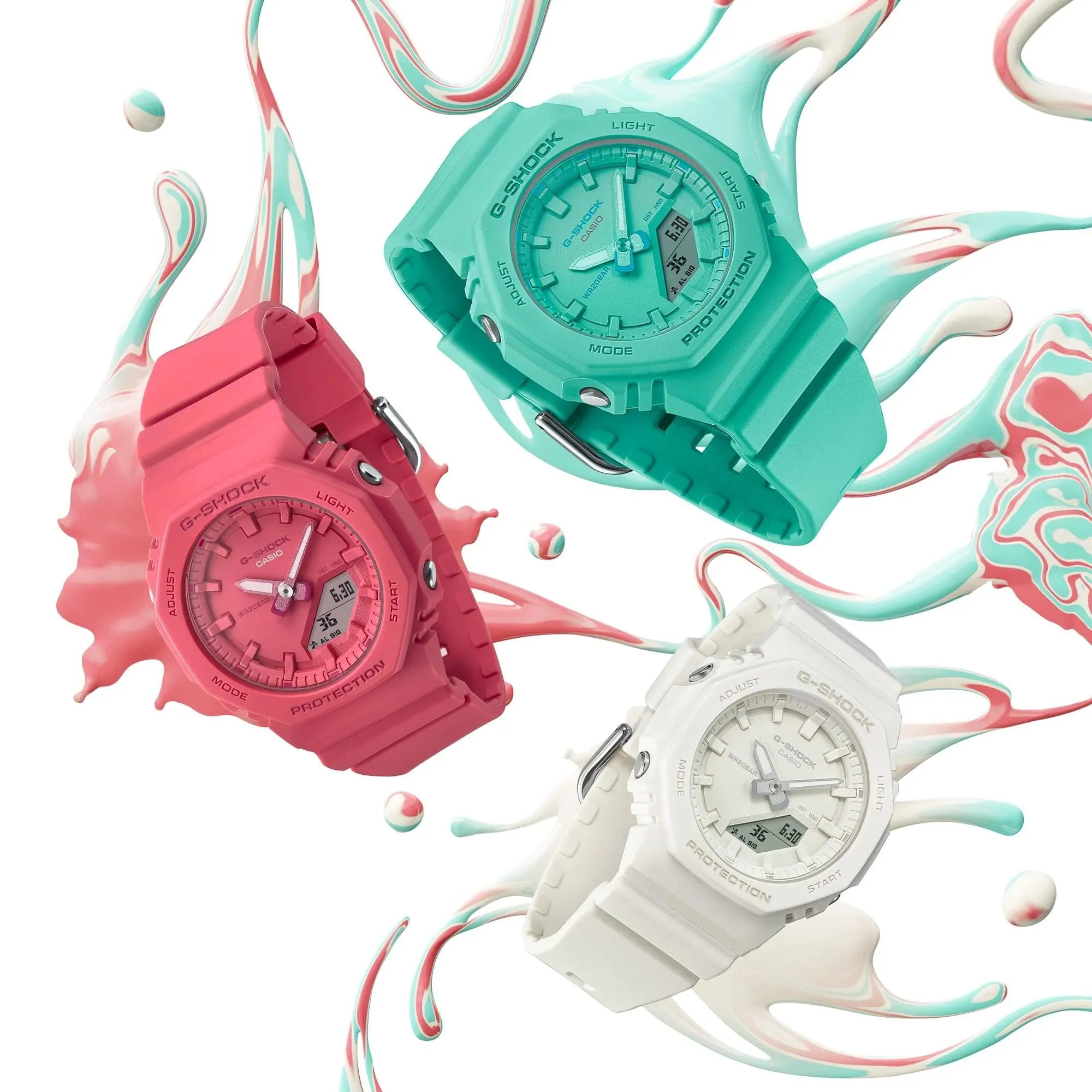 G-Shock Womens Series - Mid Duo Colour Concept Pink Watch - GMAP2100-4A