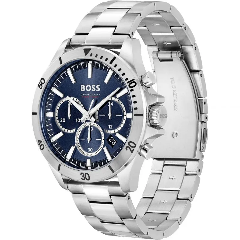 Gents BOSS Troper Stainless Steel Bracelet Watch