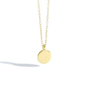 Gold Disc Necklace