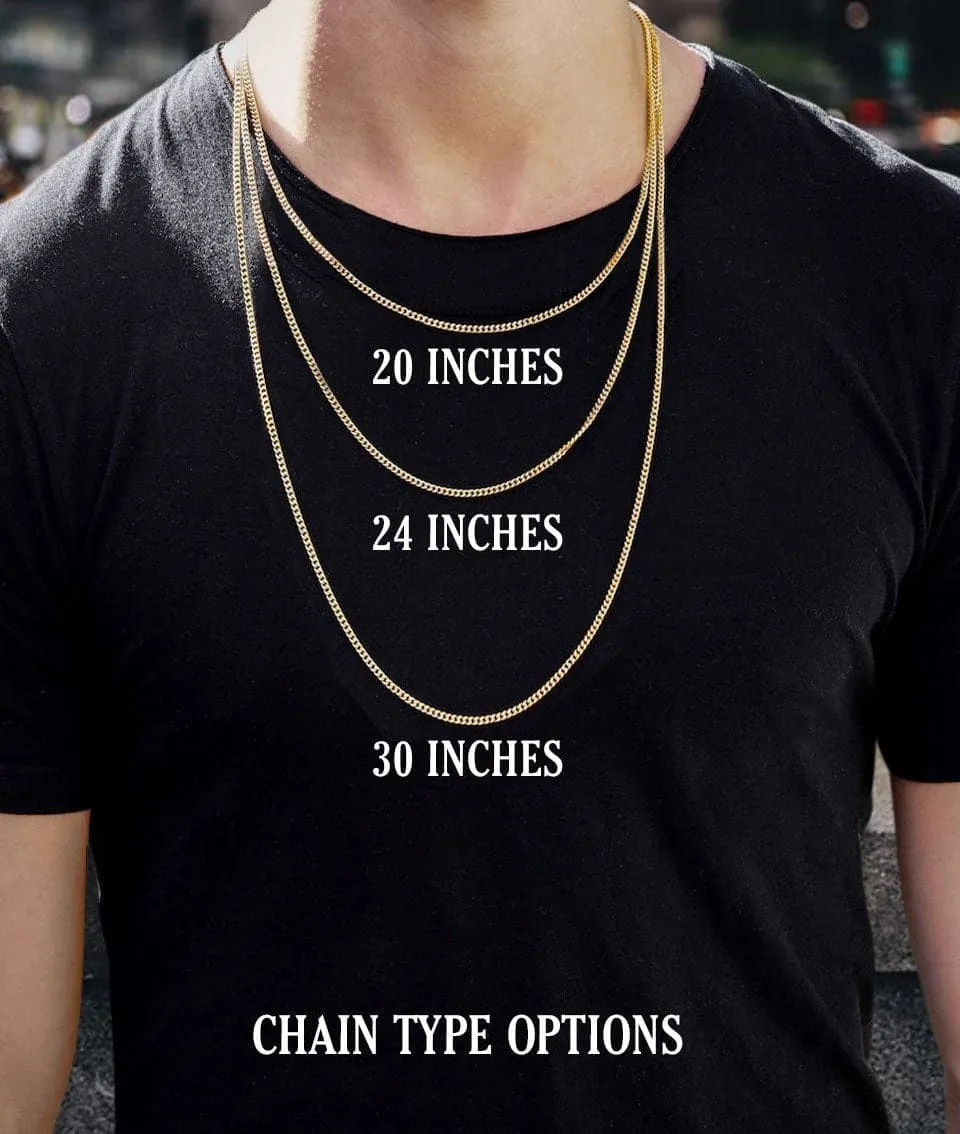 Gold Plated Cuban Link Chain & Melting Cross Pendant | Appx. 10.9 Grams