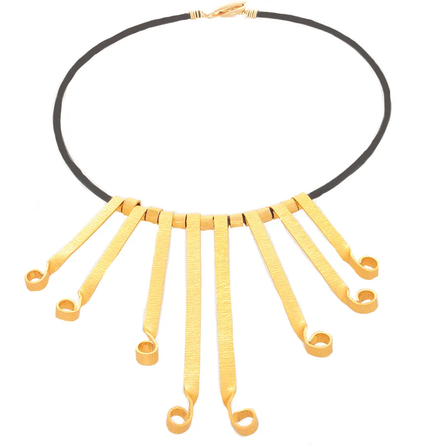 Gold-tone Flair Statement Necklace