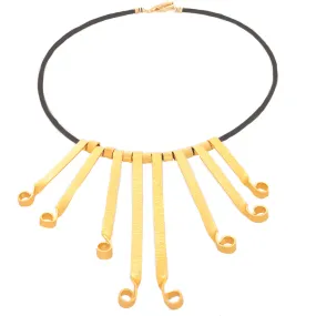 Gold-tone Flair Statement Necklace