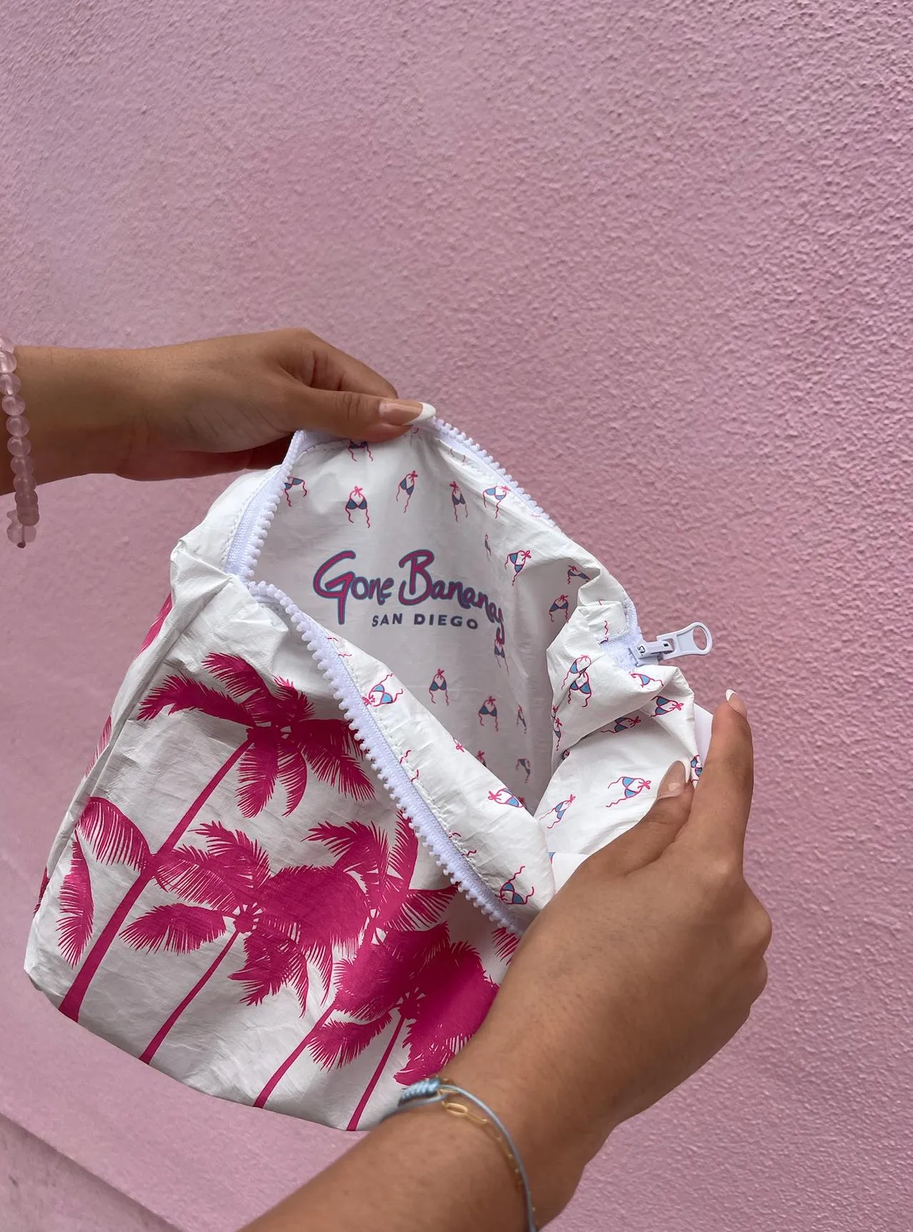 Gone Bananas Beachwear Reversible Bikini Pouch