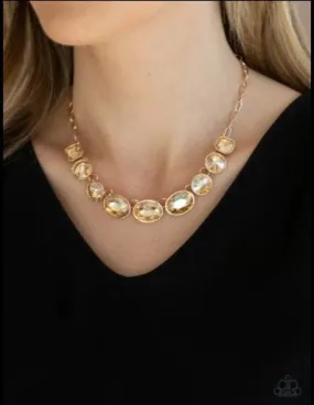 Gorgeously Glacial Gold necklace
