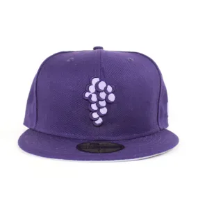 Grape New Era 59Fifty Fitted Hat (Purple Gray Under Brim)