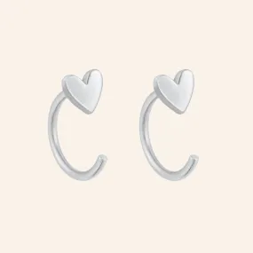 Hearts Reversible Earring (Silver)