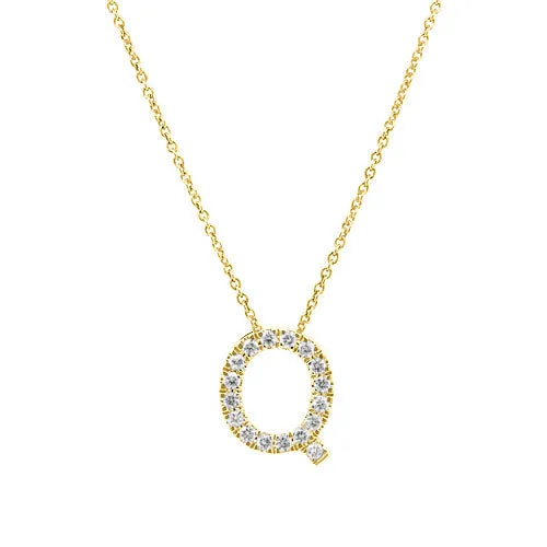 Initial Q Diamond Pendant