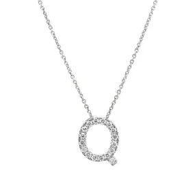 Initial Q Diamond Pendant