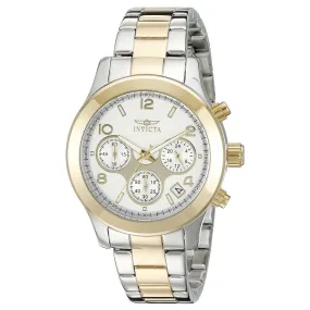 Invicta 19219 Women's Angel Silver Dial Two Tone Steel Chronograph Quartz Watch