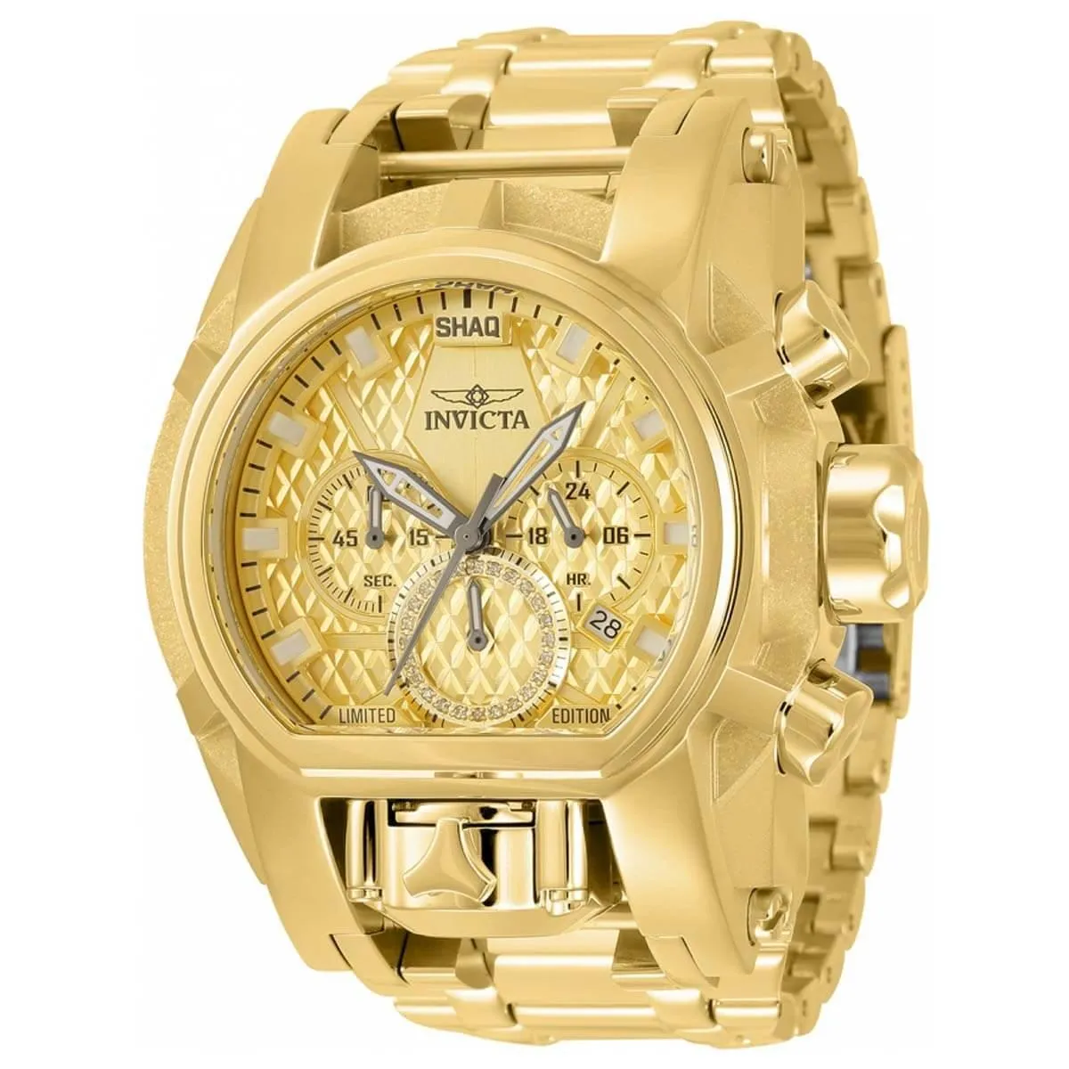 Invicta Men's Quartz Watch - Shaq Chronograph Yellow Gold Steel Bracelet | 34657