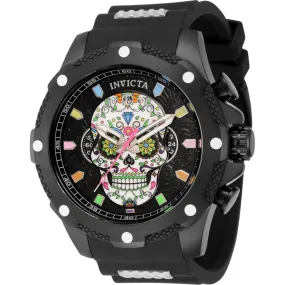 Invicta Men's Watch - I-Force Chrono White and Black Dial Silicone Strap | 43751