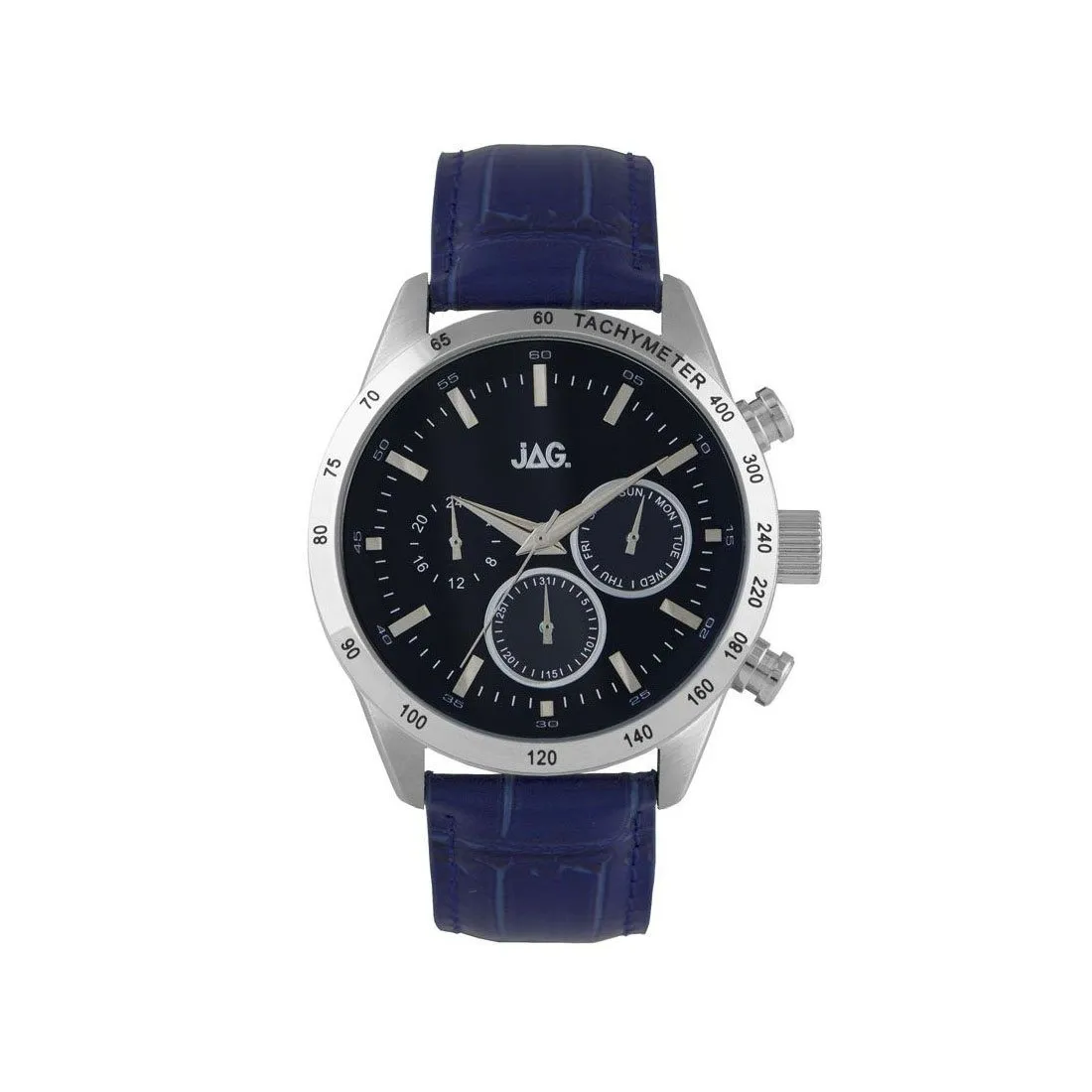 Jag Mens Blue Face Chronograph Watch J2165