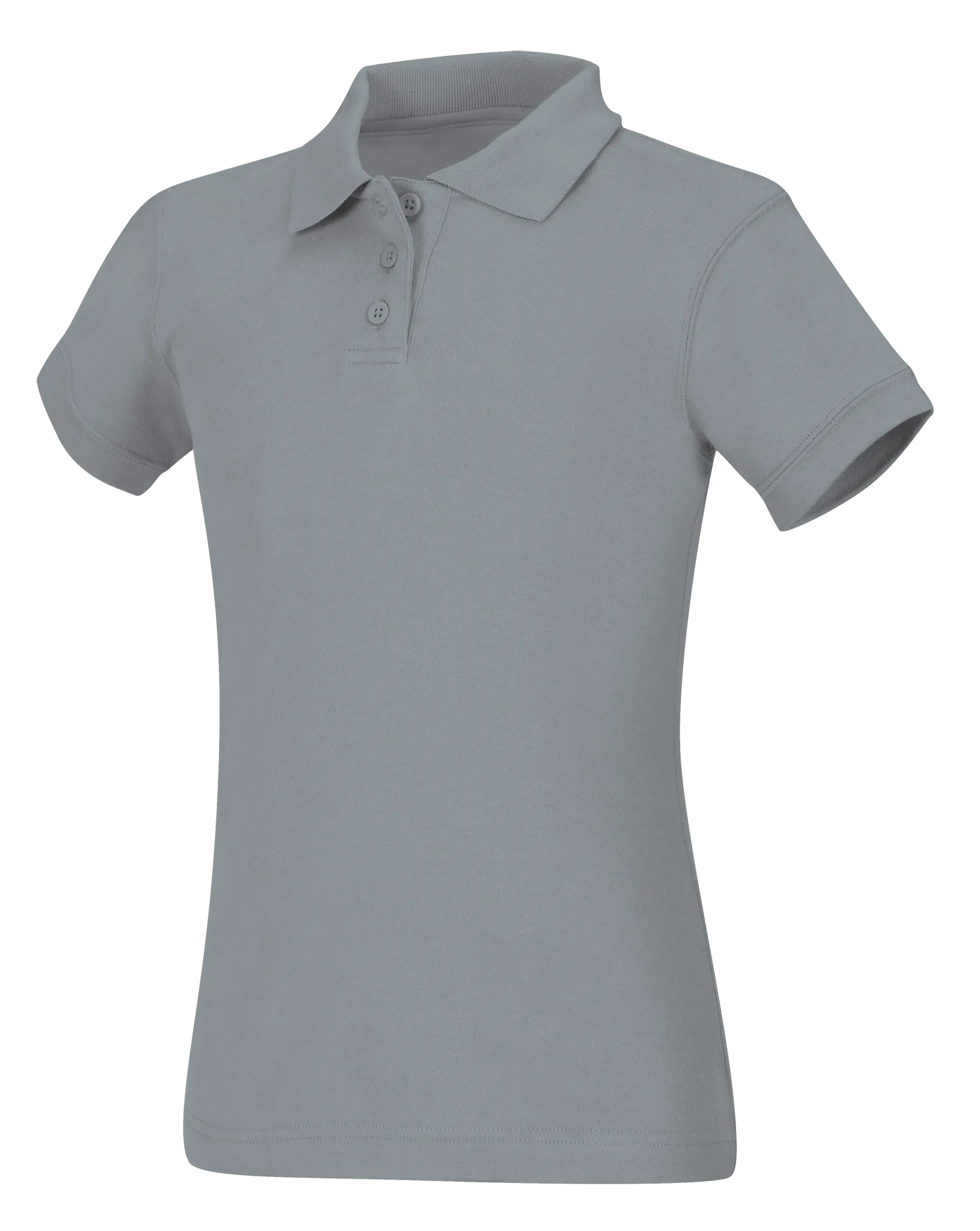 Juniors Short Sleeve Fitted Interlock Polo