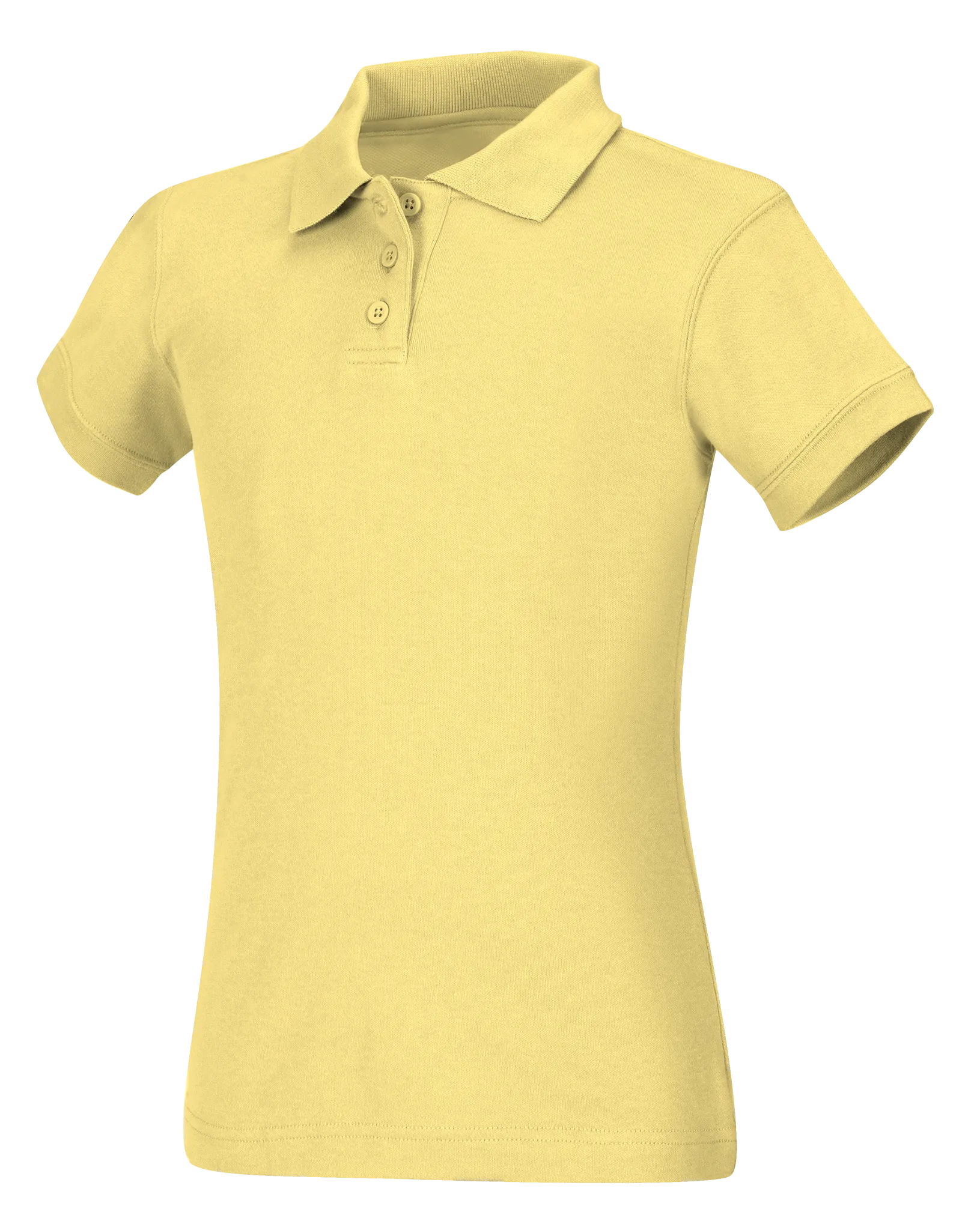 Juniors Short Sleeve Fitted Interlock Polo