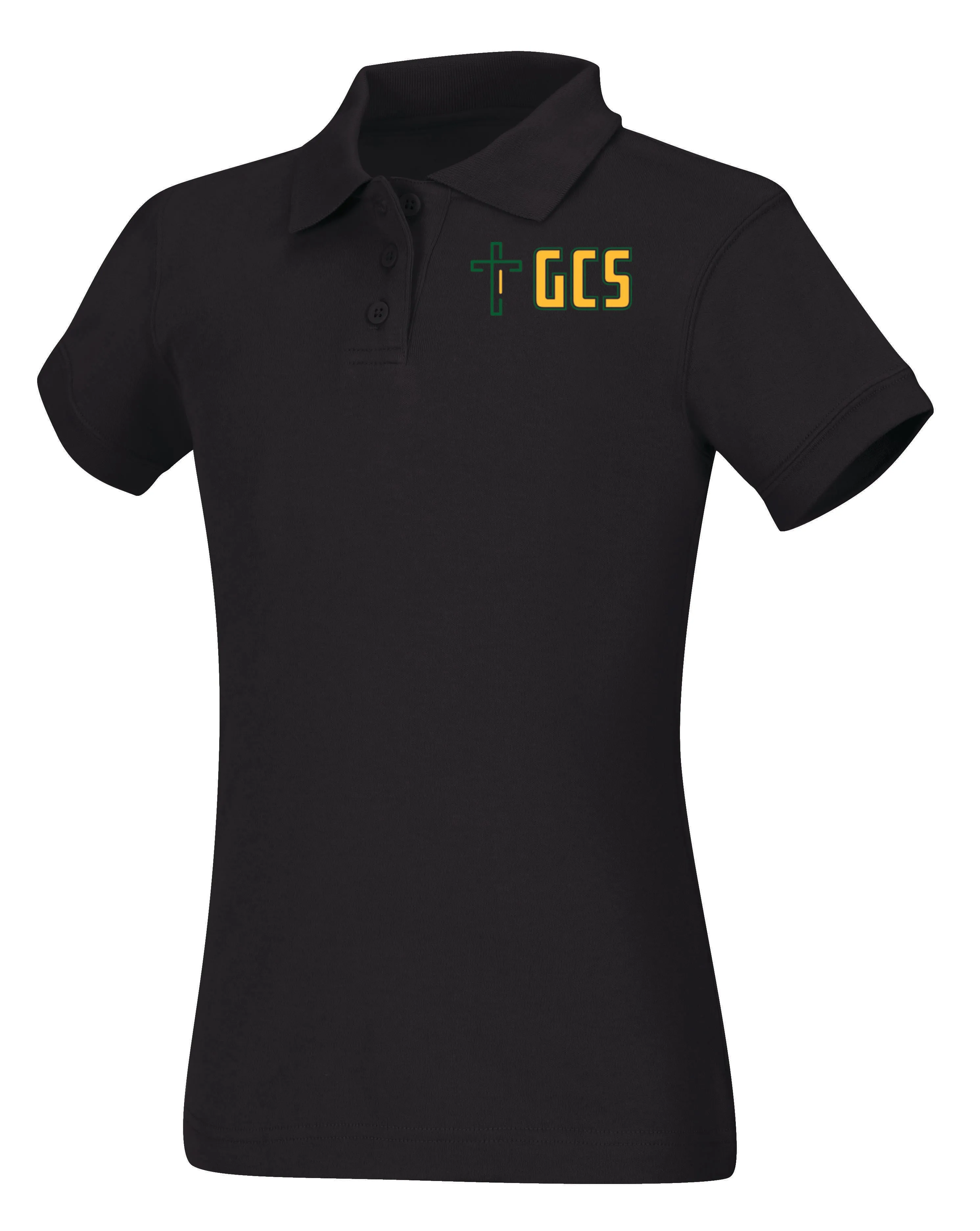 Juniors Short Sleeve Fitted Interlock Polo