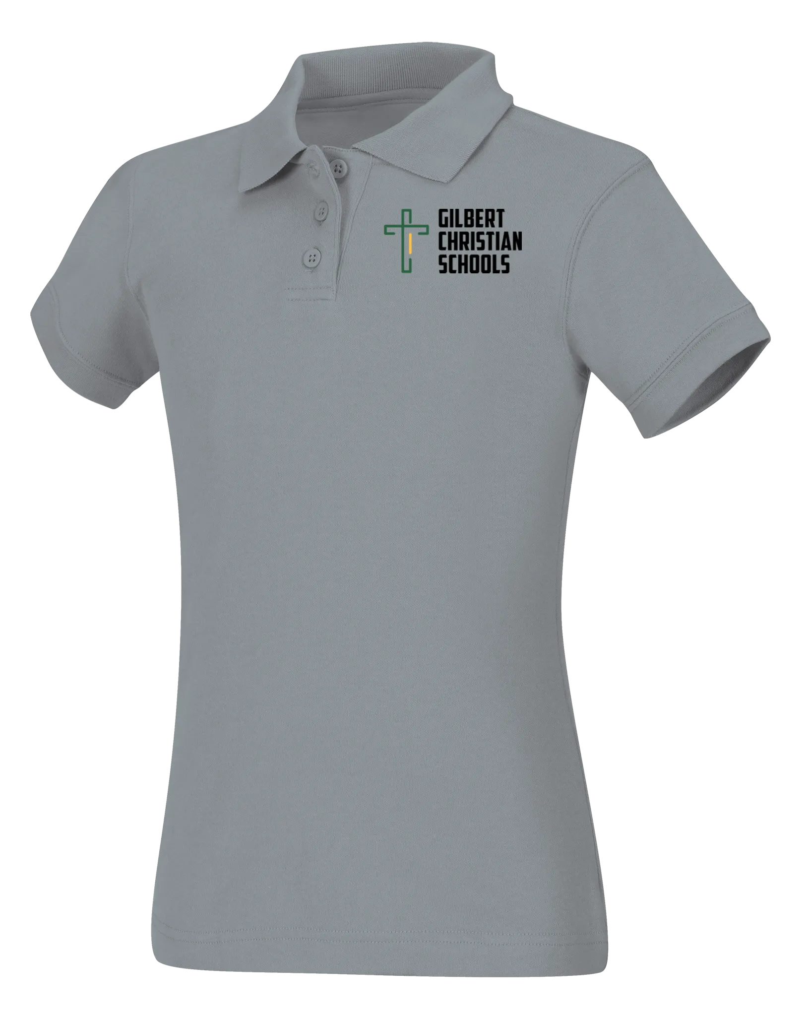 Juniors Short Sleeve Fitted Interlock Polo