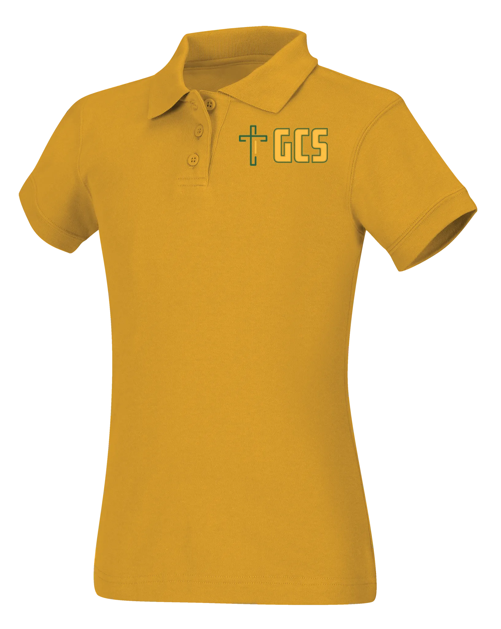 Juniors Short Sleeve Fitted Interlock Polo