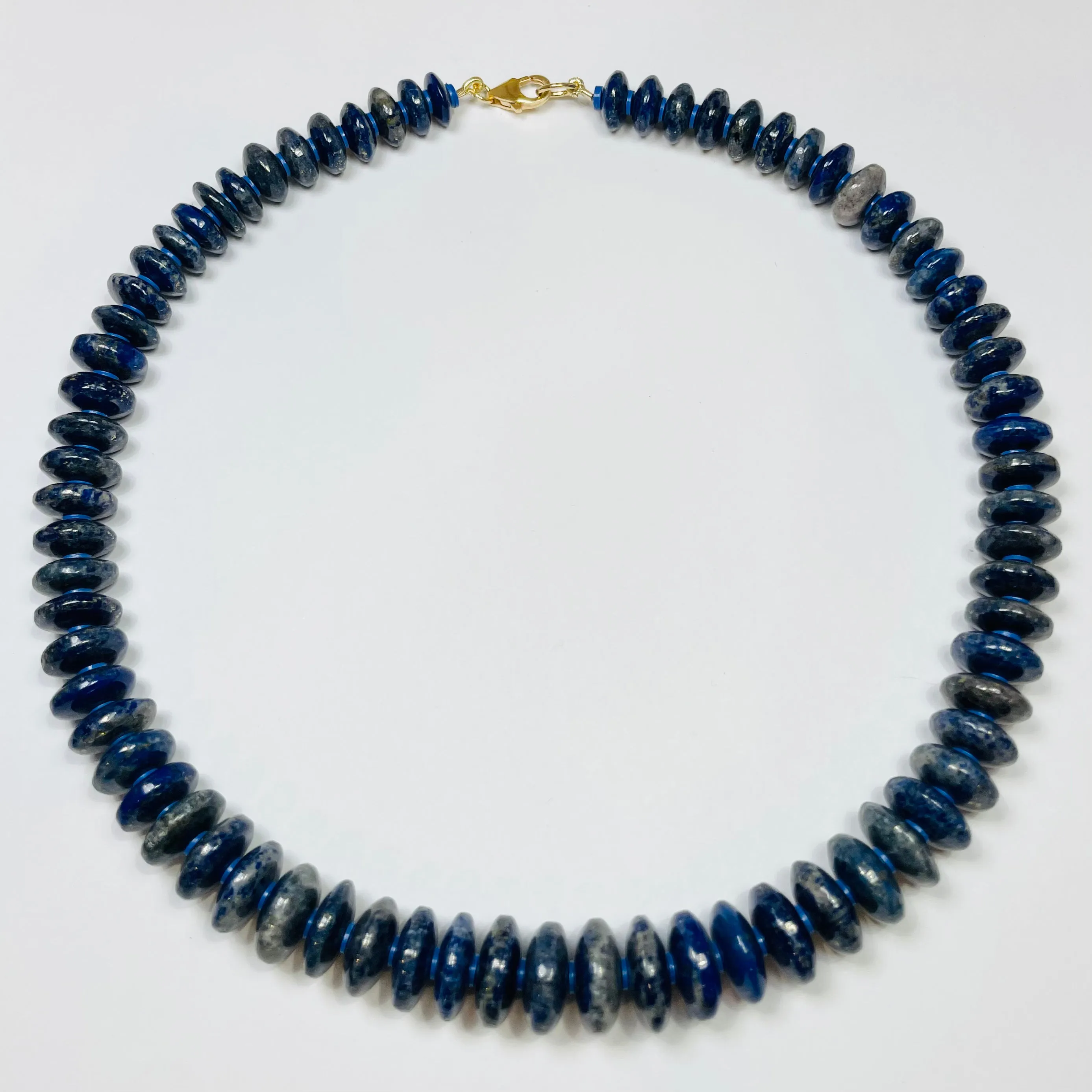 lapis statement necklace