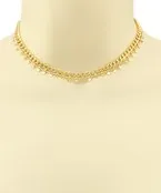 LAYERED GOLD SHORT NECKLACE