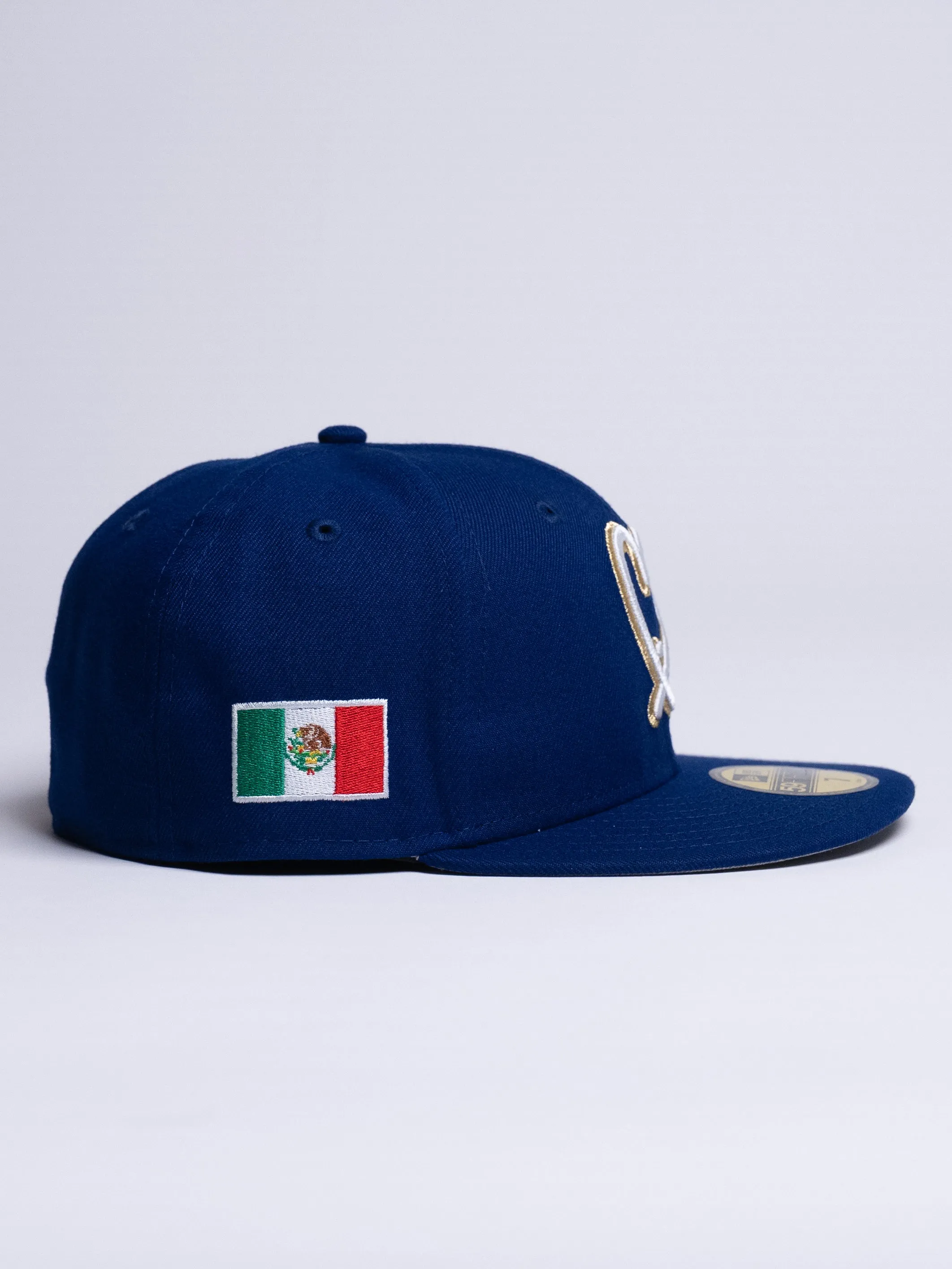 Limited Royal Blue / White Gold Mexico Flag 1LoveIE New Era 59FIFTY Fitted Cap