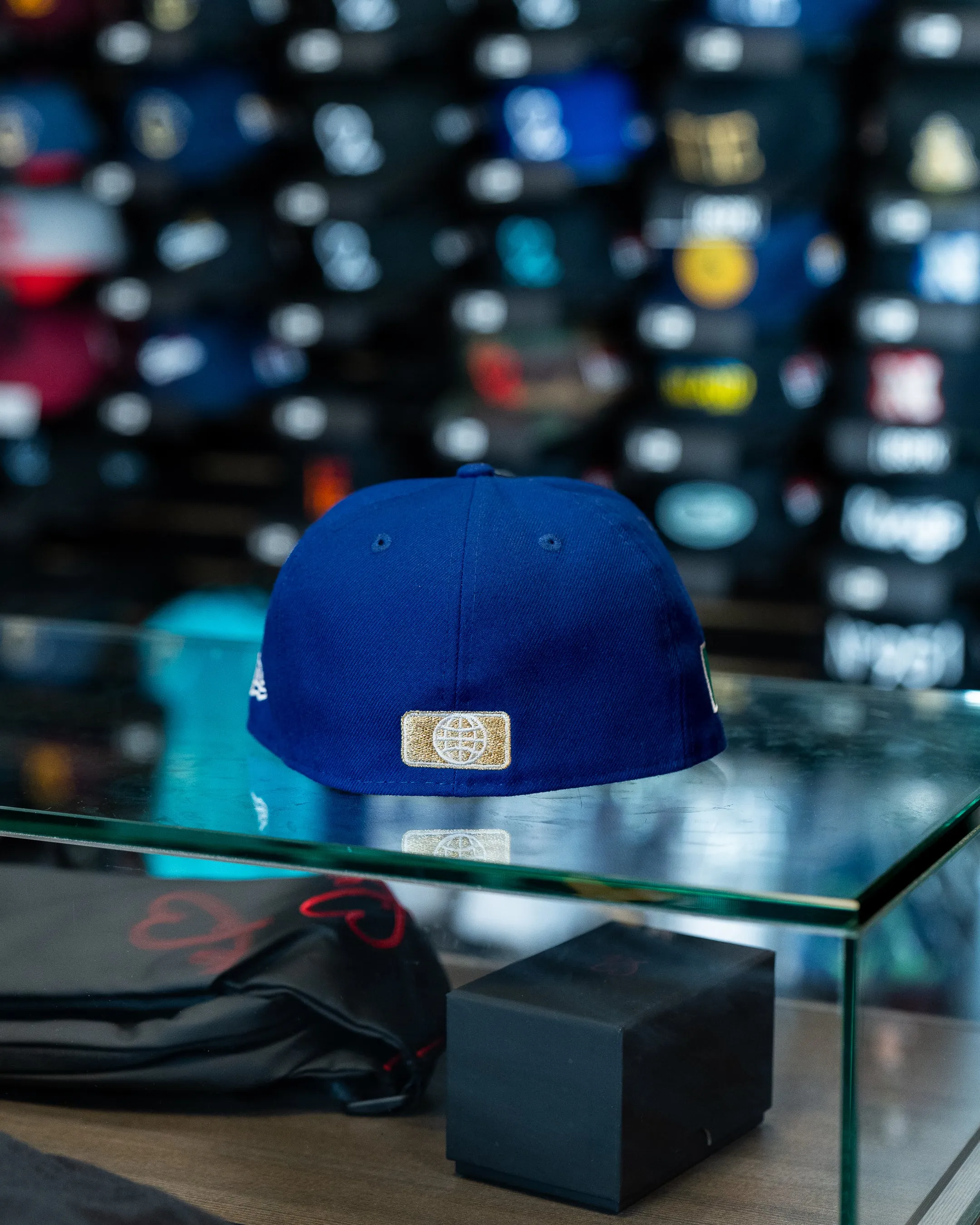 Limited Royal Blue / White Gold Mexico Flag 1LoveIE New Era 59FIFTY Fitted Cap