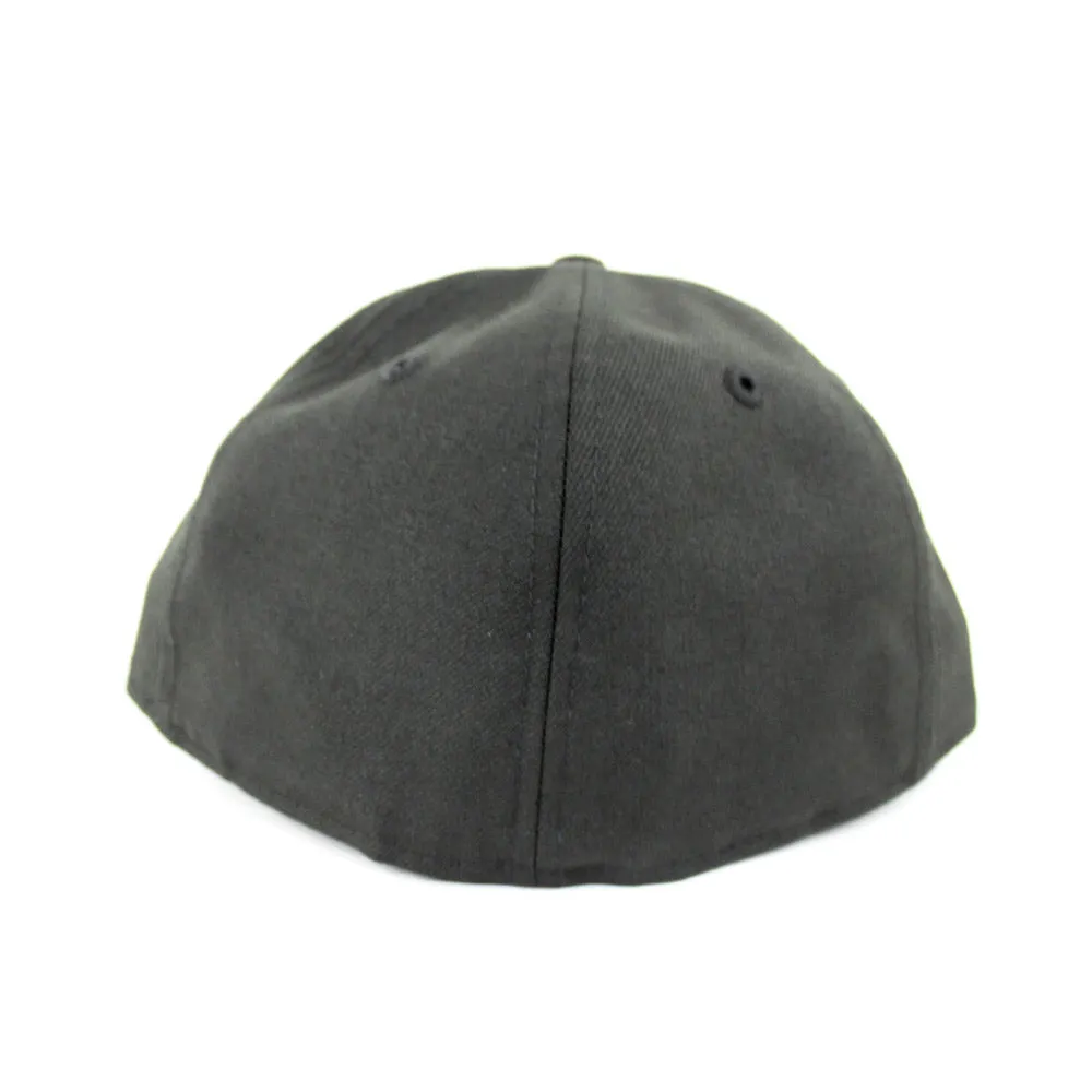 Lion Crest New Era 59Fifty Fitted Hat (Black Metallic Gold Gray Under Brim)