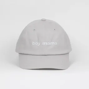 LĒ·LĀ·LŌ - Boy Mama Embroidery Dad Cap - Lt Gray