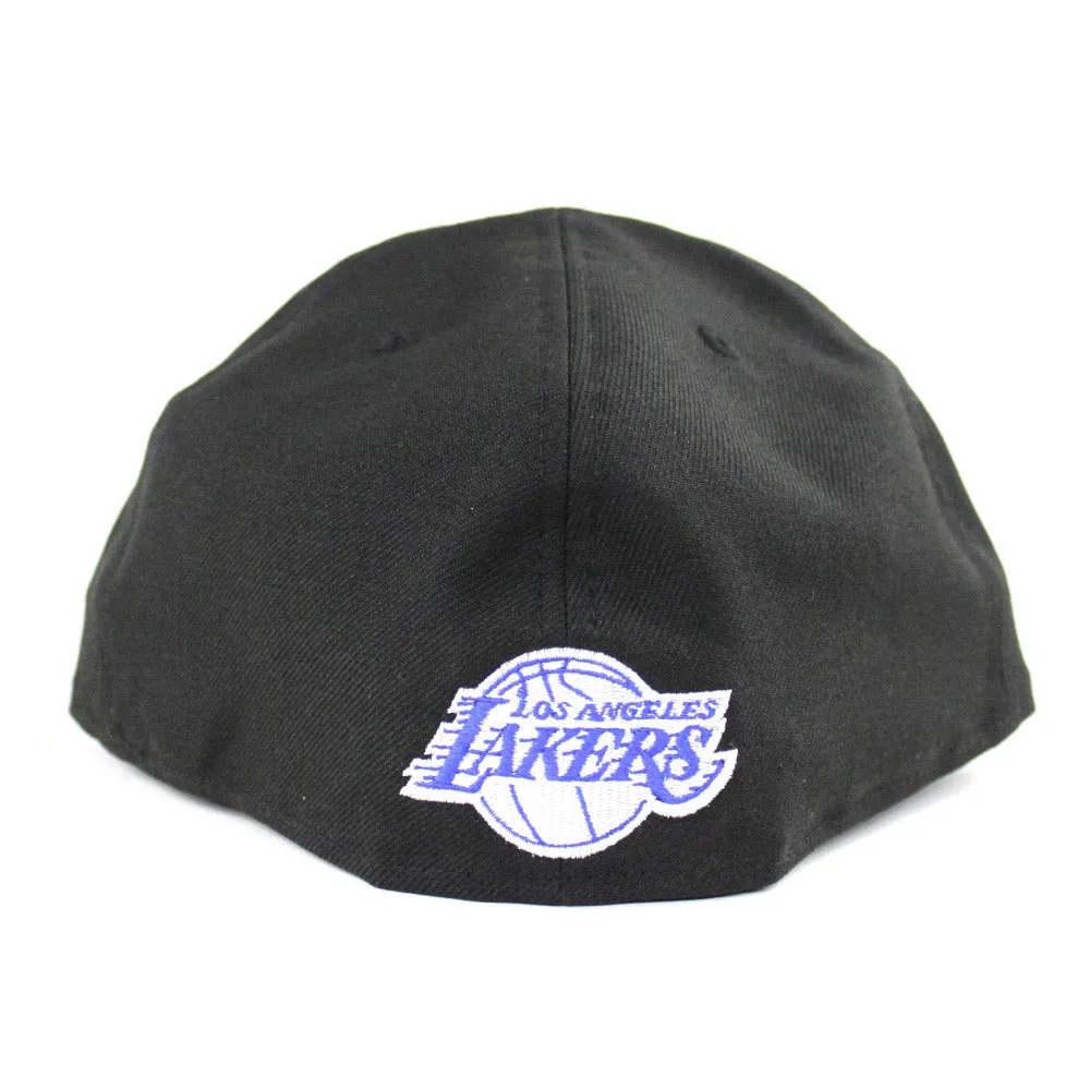 Los Angeles Lakers New Era 59Fifty Fitted Hat (Black Gray Under Brim)