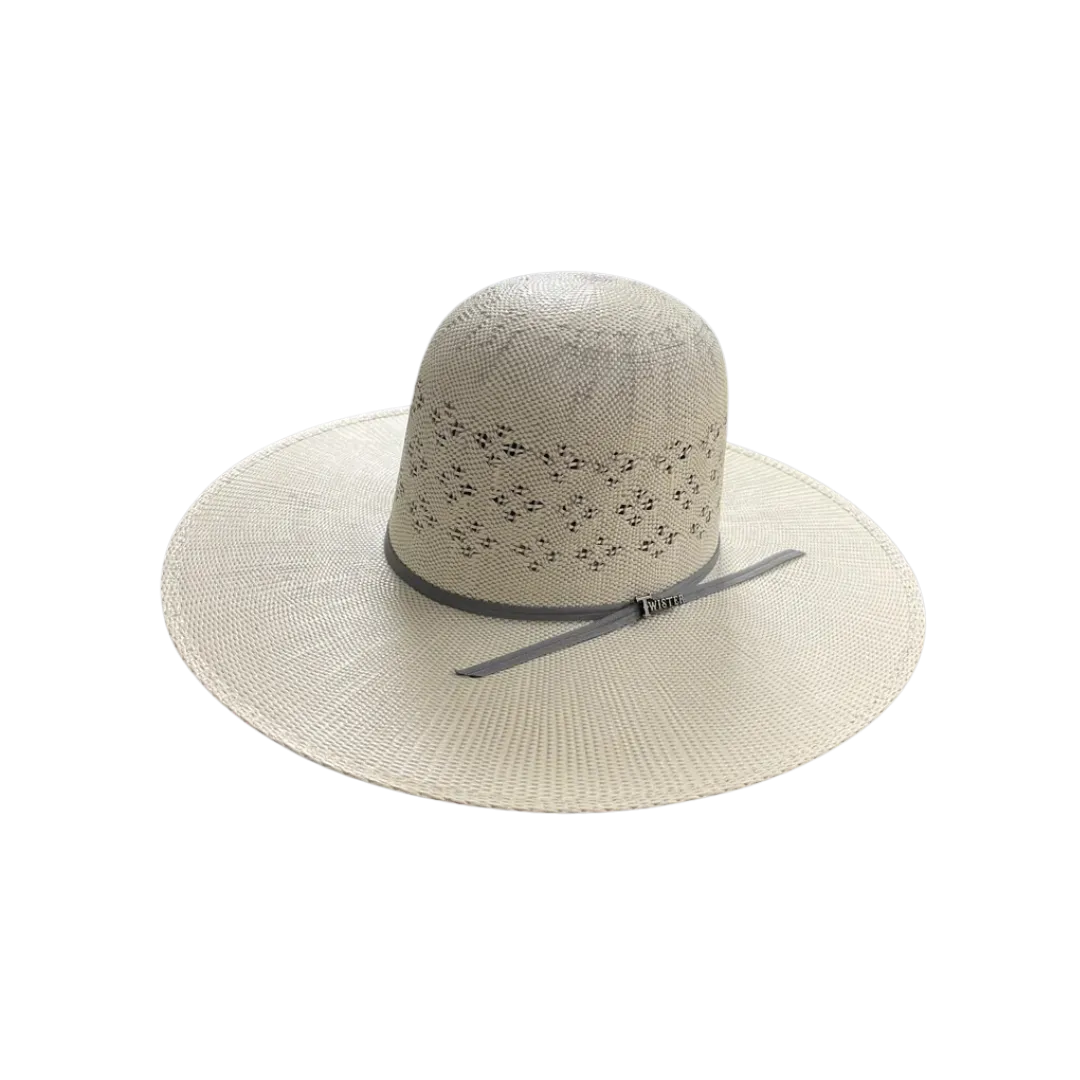 M&F Women's Twister Bangora Gray Ivory Hat